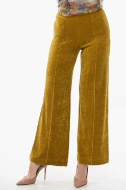 Best Pantaloni In Velluto A Vita Alta Donna Pantaloni