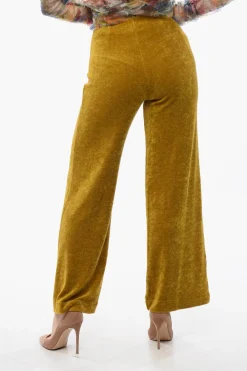 Best Pantaloni In Velluto A Vita Alta Donna Pantaloni