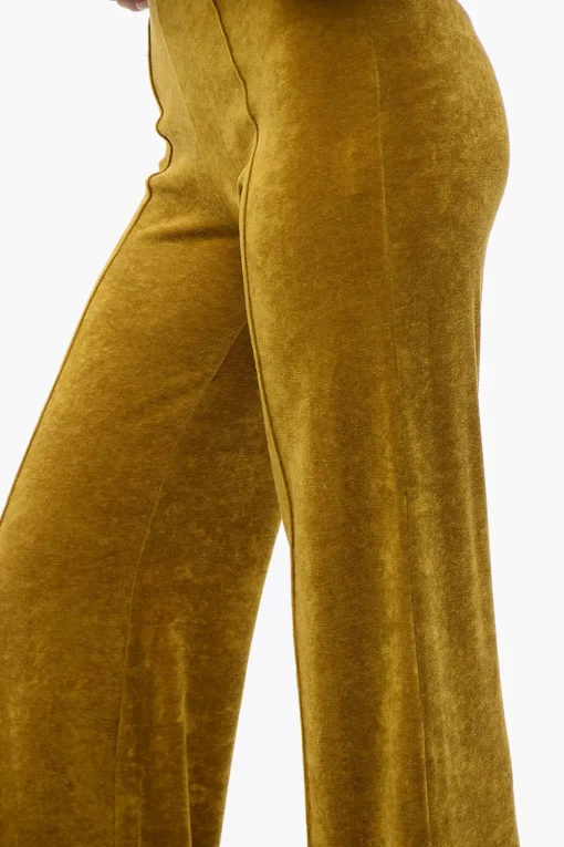 Best Pantaloni In Velluto A Vita Alta Donna Pantaloni