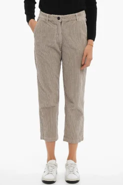 Pantaloni in Velour a Coste a 4 Tasche>Woolrich Outlet