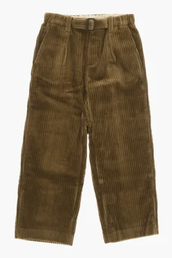 Pantaloni in Velour a Coste con Cintura Industrial>Gucci Kids Clearance