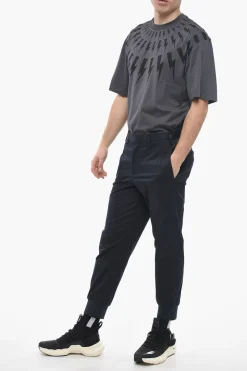 Fashion Pantaloni JACK Slim Fit a Vita Bassa con Polsini Uomo Pantaloni