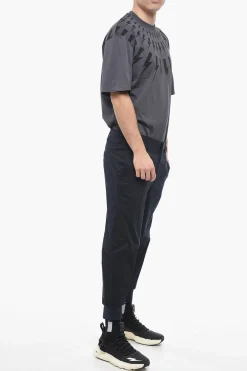 Online Pantaloni JACK Slim Fit a Vita Bassa con Polsini Uomo Pantaloni