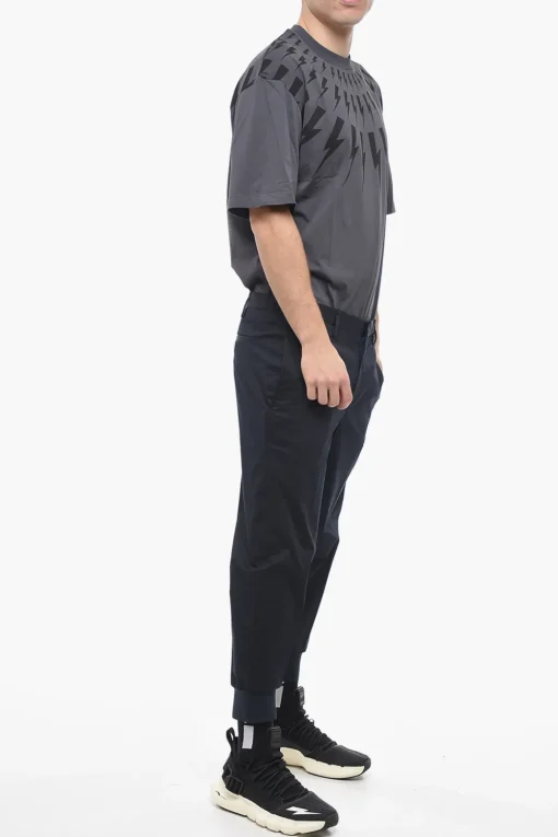 Online Pantaloni JACK Slim Fit a Vita Bassa con Polsini Uomo Pantaloni