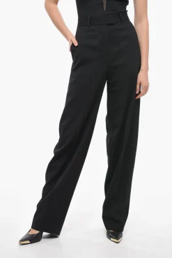 Pantaloni JAGGER Straight Fit con Pinces Frontali>The Attico Best