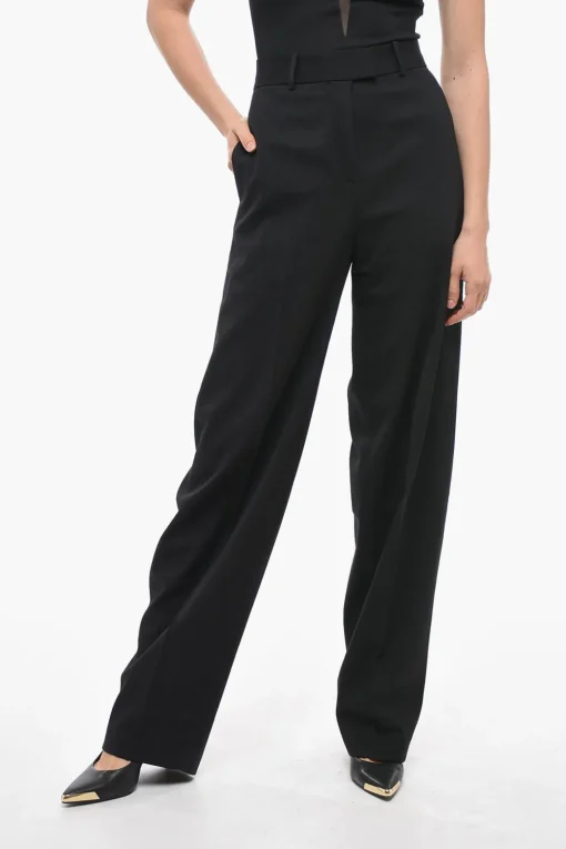 Pantaloni JAGGER Straight Fit con Pinces Frontali>The Attico Best