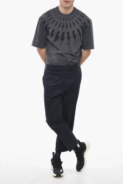 Clearance Pantaloni JAMIE Slim Fit con Passanti Uomo Pantaloni