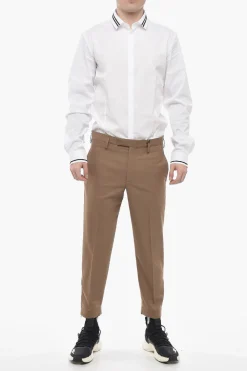 Fashion Pantaloni JAMIE Slim Fit con Zip alla Caviglia Uomo Pantaloni