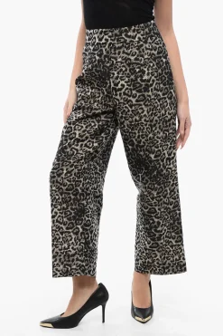 Pantaloni JEMI LEPPO Relaxed Fit a Fantasia Animalier>AllSaints Fashion