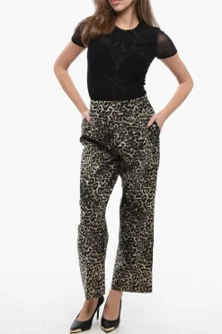 Pantaloni JEMI LEPPO Relaxed Fit a Fantasia Animalier></noscript>AllSaints Fashion