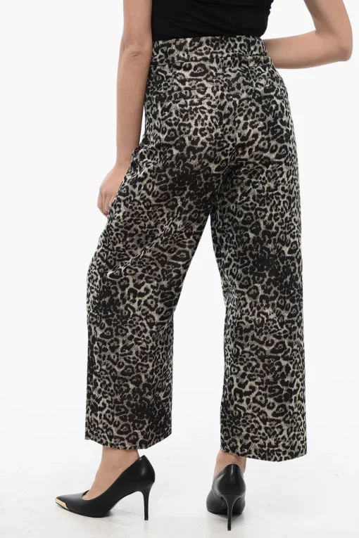 Pantaloni JEMI LEPPO Relaxed Fit a Fantasia Animalier>AllSaints Fashion