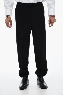 New Pantaloni Jogger Sartoriali con fondo Elastico Uomo Pantaloni