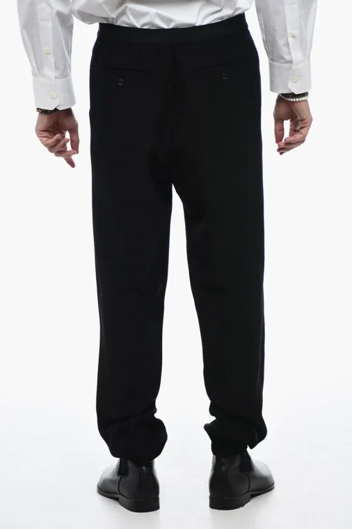 New Pantaloni Jogger Sartoriali con fondo Elastico Uomo Pantaloni