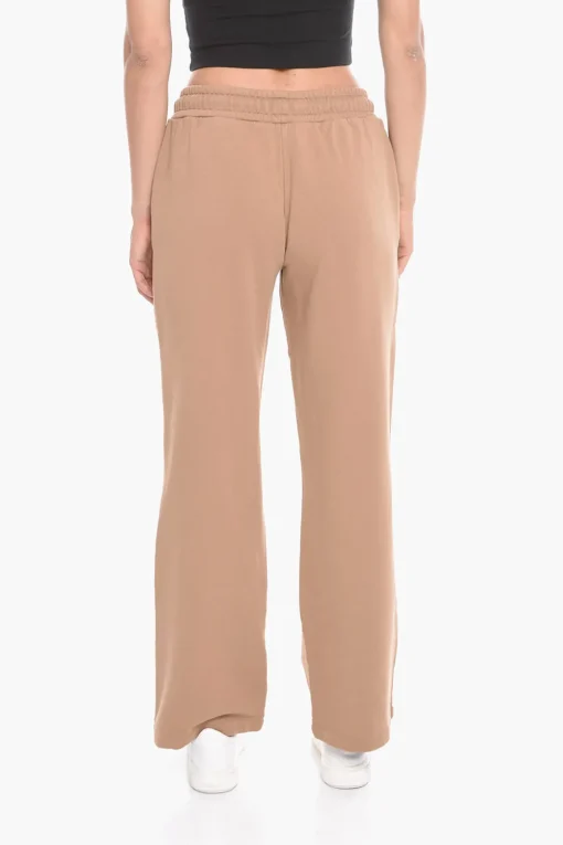 Best Pantaloni Jogger WORKSHOP Wide-leg con Stampa Logo Donna Pantaloni