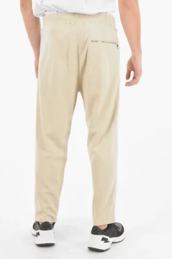 Fashion Pantaloni Joggers LOOSE EXTRA LOW RISE a Righe Regimental Uomo Pantaloni