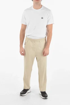 Fashion Pantaloni Joggers LOOSE EXTRA LOW RISE a Righe Regimental Uomo Pantaloni