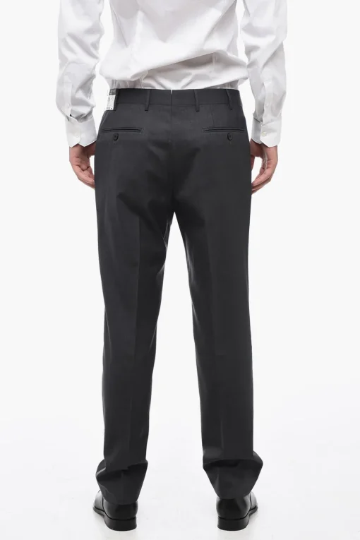 Pantaloni LEADER In Lana Vergine Regular Fit>Corneliani Discount