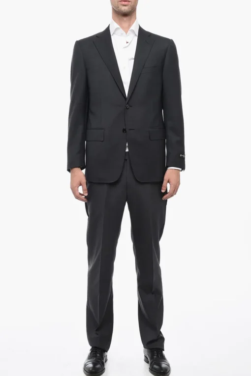 Pantaloni LEADER In Lana Vergine Regular Fit>Corneliani Discount