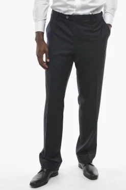 Pantaloni LEADER in Lana Vergine Extrafine>Corneliani Clearance