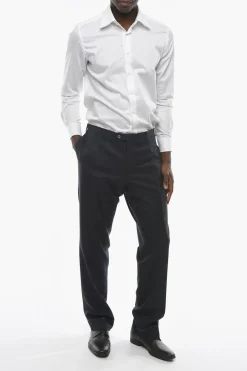 Pantaloni LEADER in Lana Vergine Extrafine></noscript>Corneliani Clearance
