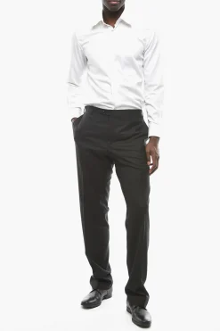 Pantaloni LEADER in Lana 17,75 Microns></noscript>Corneliani Fashion