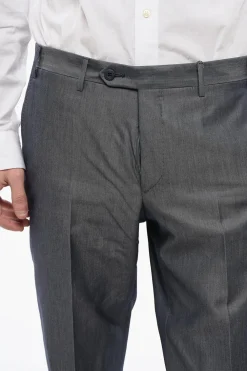 Pantaloni LEADER in Misto Cotone e Seta></noscript>Corneliani Outlet