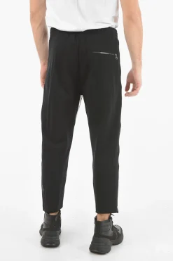Pantaloni Loose Fit a Vita Bassa con Banda Laterale a Contrasto>Neil Barrett Discount