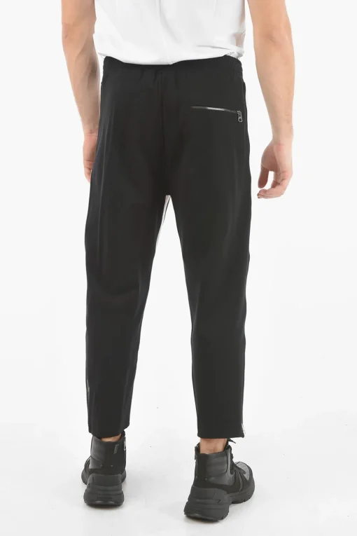 Pantaloni Loose Fit a Vita Bassa con Banda Laterale a Contrasto>Neil Barrett Discount