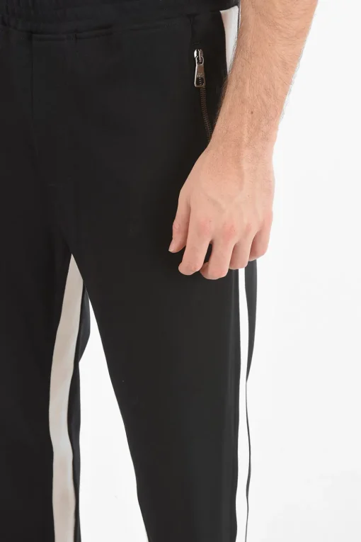 Pantaloni Loose Fit a Vita Bassa con Banda Laterale a Contrasto>Neil Barrett Discount