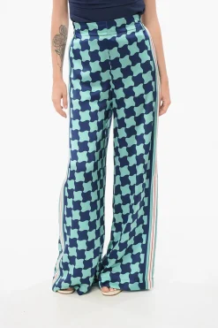 Hot Pantaloni Loose Fit in Seta Donna Pantaloni