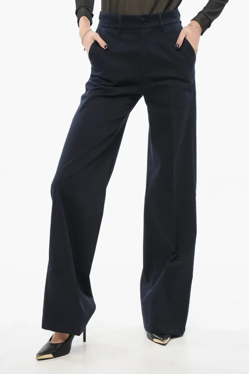 Pantaloni Loose Fit MISA In Twill di Cotone con 4 Tasche>Department 5 Sale