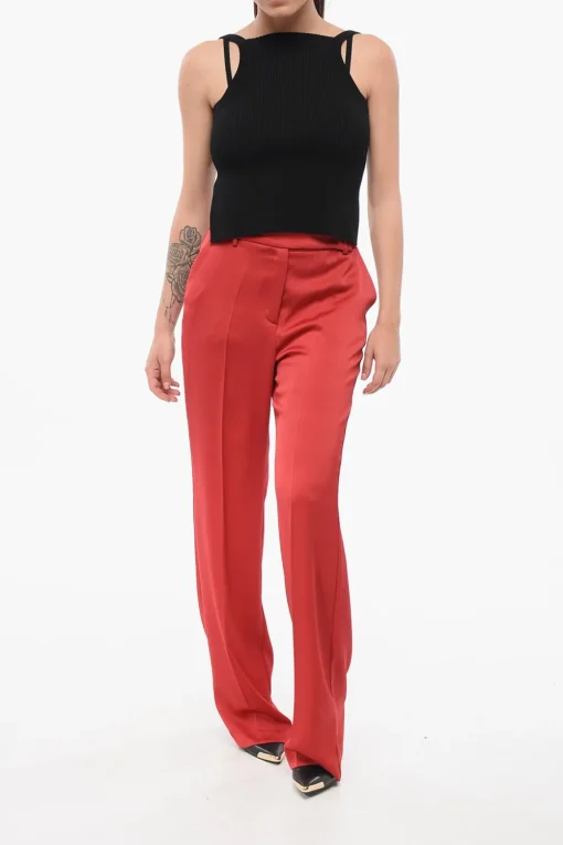 Outlet Pantaloni LOVER Satinati Donna Pantaloni