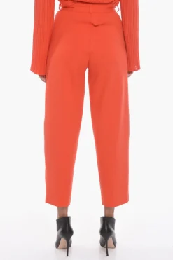 Pantaloni MADELEINE Crop a Vita Alta>Aeron Sale
