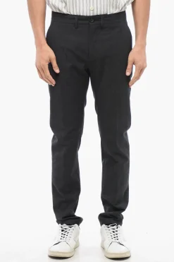 Pantaloni MIKE in Cotone e Lana Vergine con Passanti>Department 5 Hot