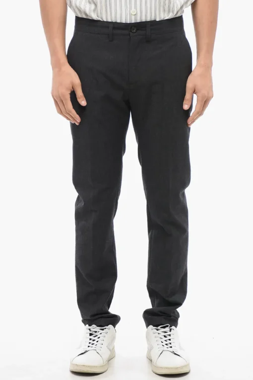 Pantaloni MIKE in Cotone e Lana Vergine con Passanti>Department 5 Hot