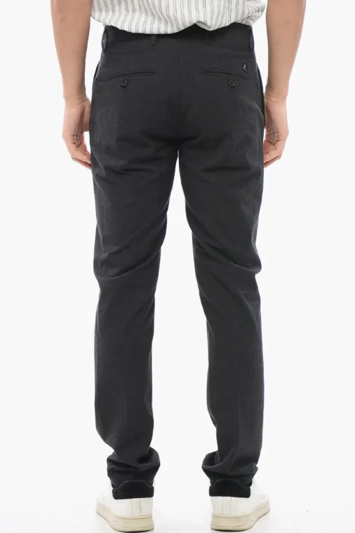 Pantaloni MIKE in Cotone e Lana Vergine con Passanti>Department 5 Hot