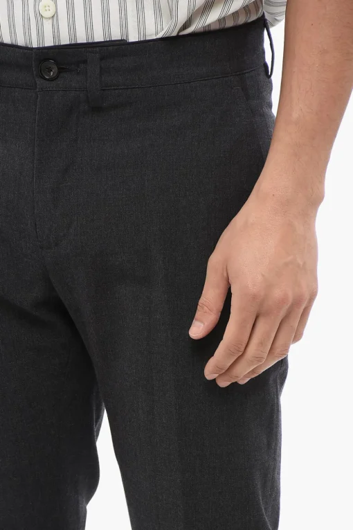 Pantaloni MIKE in Cotone e Lana Vergine con Passanti>Department 5 Hot