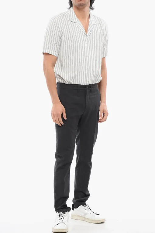 Pantaloni MIKE in Cotone e Lana Vergine con Passanti>Department 5 Hot