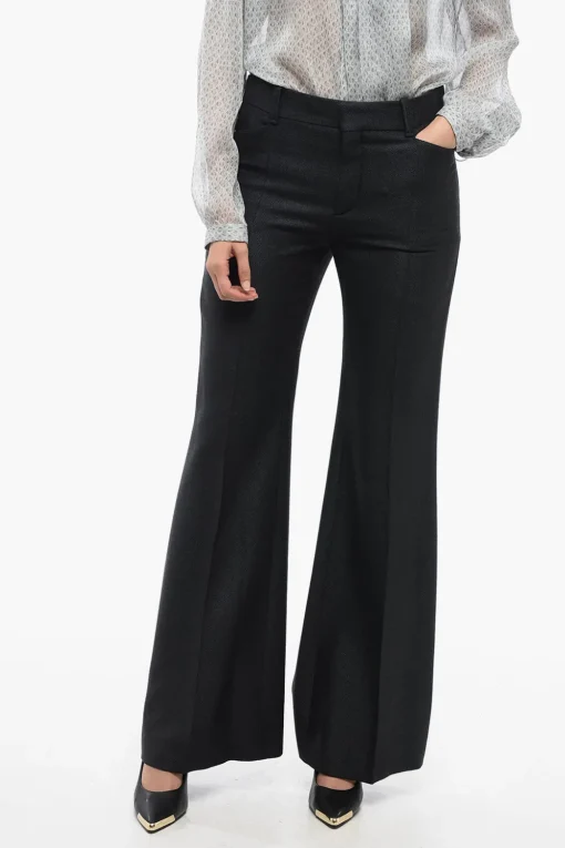 Hot Pantaloni MIRA a Vita Alta Donna Pantaloni