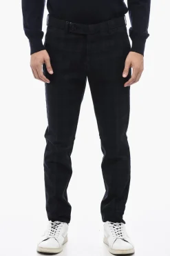 Pantaloni MORELLO Slim Fit con Motivo Check>Berwich Online