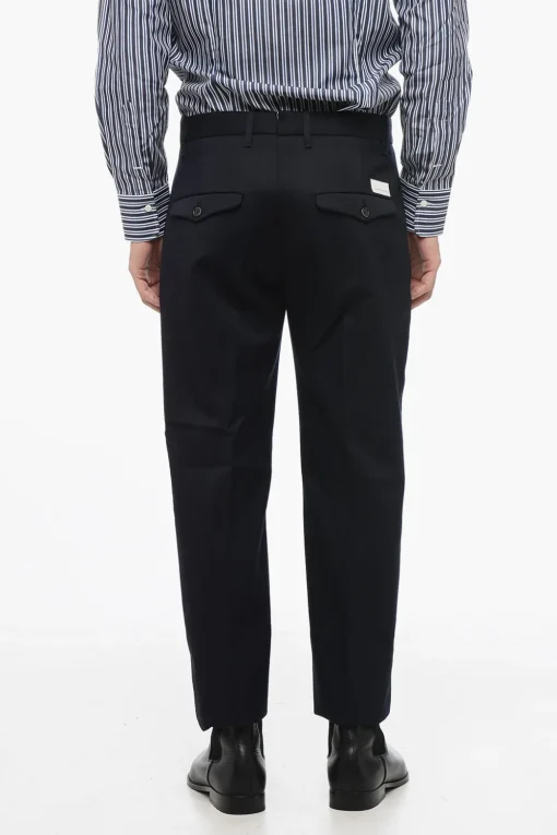 Pantaloni NIKOLAS in Lana con Abbottonatura Frontale>Nine In The Morning Best