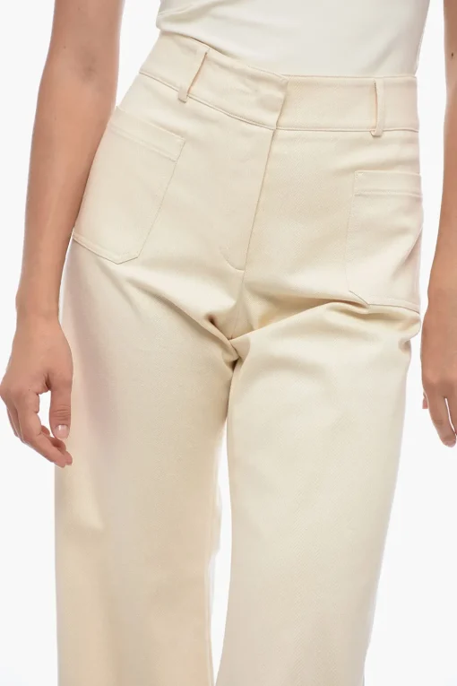 Outlet Pantaloni NINA Wide-Leg in Denim Donna Pantaloni