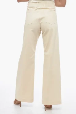 Outlet Pantaloni NINA Wide-Leg in Denim Donna Pantaloni