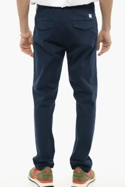 Discount Pantaloni OFF in Twill di Cotone Con Passanti Uomo Pantaloni