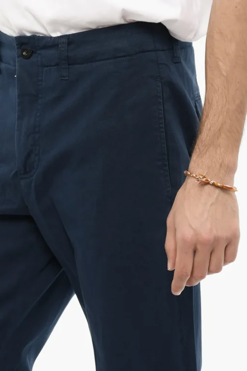 Discount Pantaloni OFF in Twill di Cotone Con Passanti Uomo Pantaloni