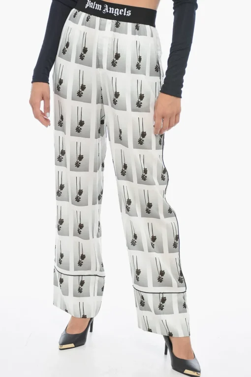 Fashion Pantaloni Pajama MIRAGE con Logo All-Over Donna Pantaloni