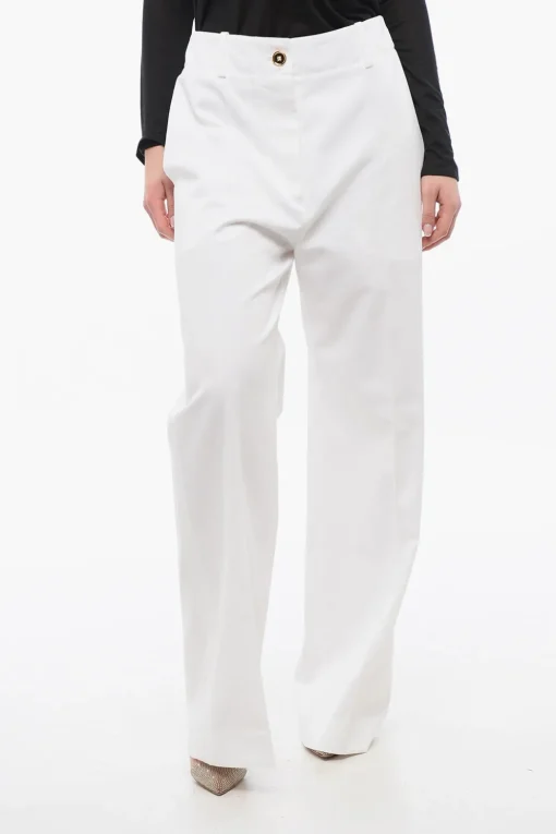 Hot Pantaloni Palazzo a Vita Alta Donna Pantaloni