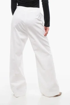 Hot Pantaloni Palazzo a Vita Alta Donna Pantaloni