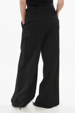 Pantaloni Palazzo con Pince>Khaite Outlet