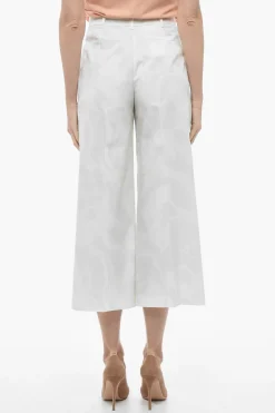 Pantaloni Palazzo Cropped Fit in Cotone>Etro Clearance